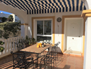 Ground floor terrace and outdoor dining table 
